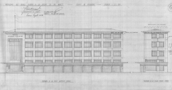 Edificio bancario Banco Osorno y la Union Osorno