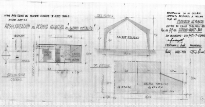 Galpón metálico taller Alvarez Floridor Osorno