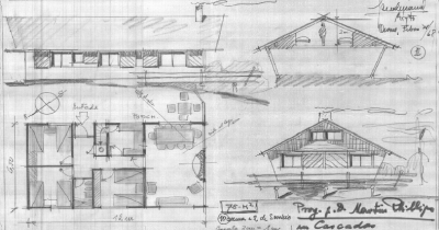 Vivienda en el lago, cabaña Philips Martin Las Cascadas Puerto Octay